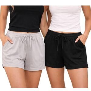 Telluride Clothing Company Lounge Shorts Bundle Women’s Large Gray & Black